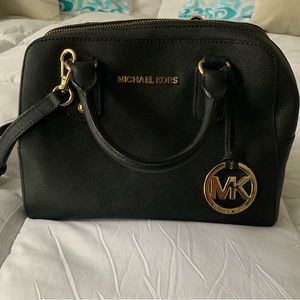 Black Michael Kors Satchel and Crossbody Purse